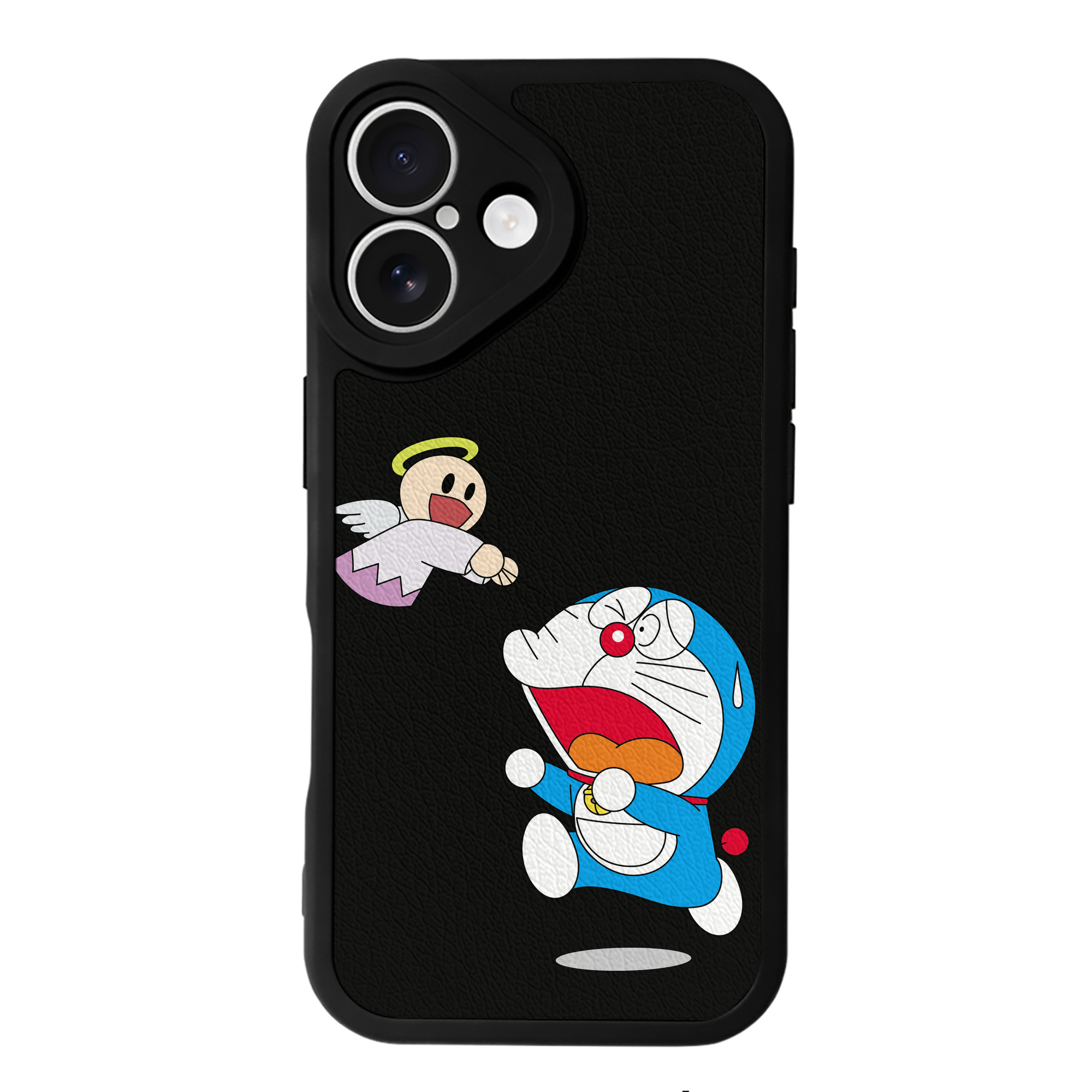 （画像用） ドラえもん Doraemon 【iPhone 16シリーズ対応】シリコンスマホケース（レザー調） 材質：シリコン